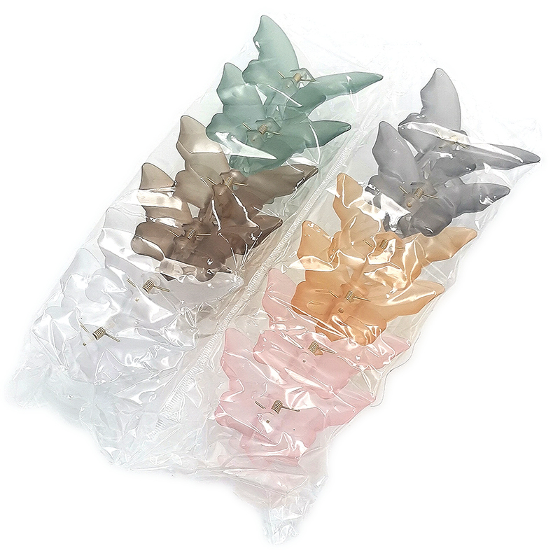 A2437 Single butterfly popular hair clip, large headwear, hair clip, updo, 2-yuan store wholesale supply Application Scenario