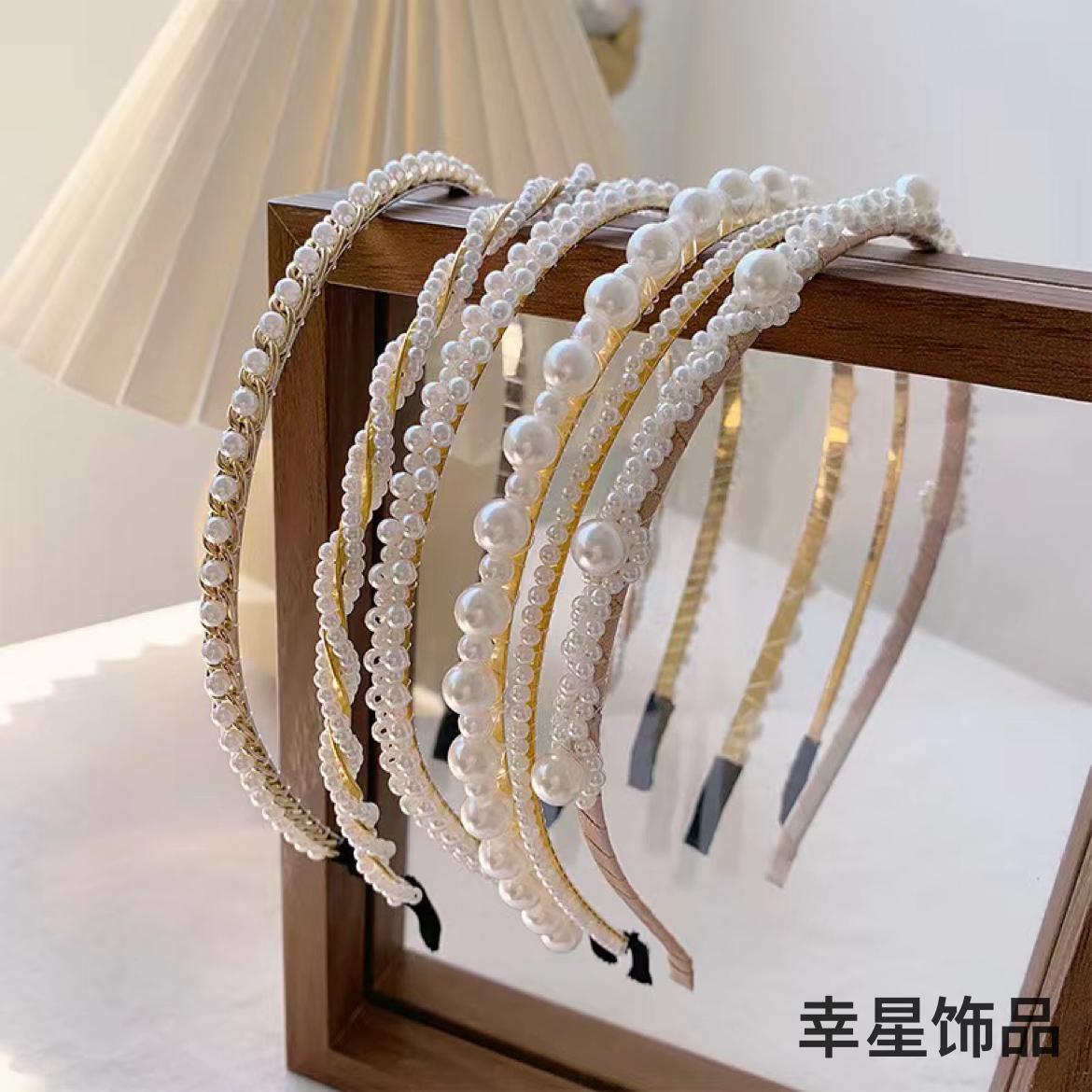 Yongai Jiu Ai Pearl headband for women, summer headband, summer hair clip, popular online celebrity, high-end style, versatile for going out, French retro