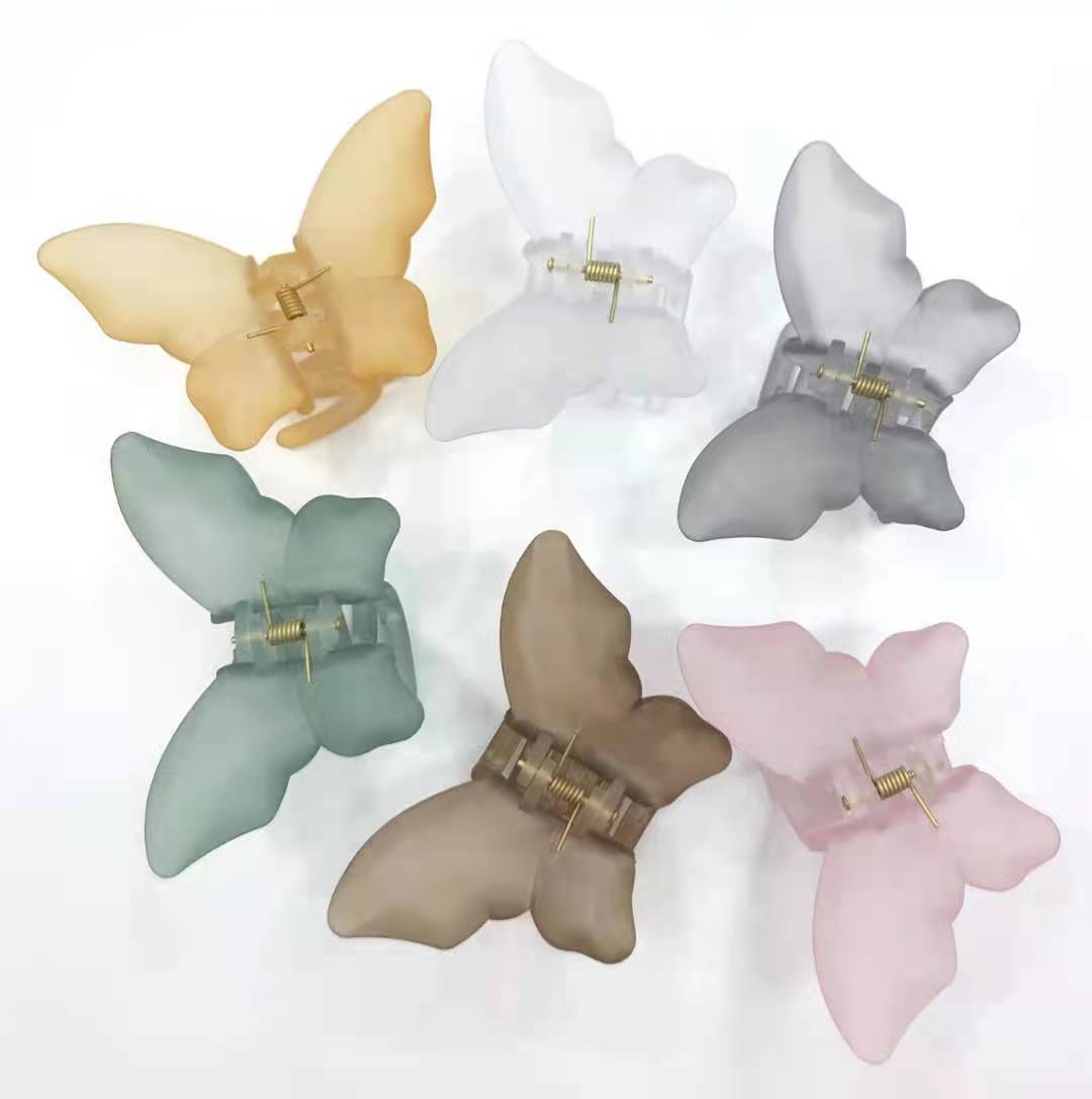A2437 Single butterfly popular hair clip, large headwear, hair clip, updo, 2-yuan store wholesale supply Item Picture