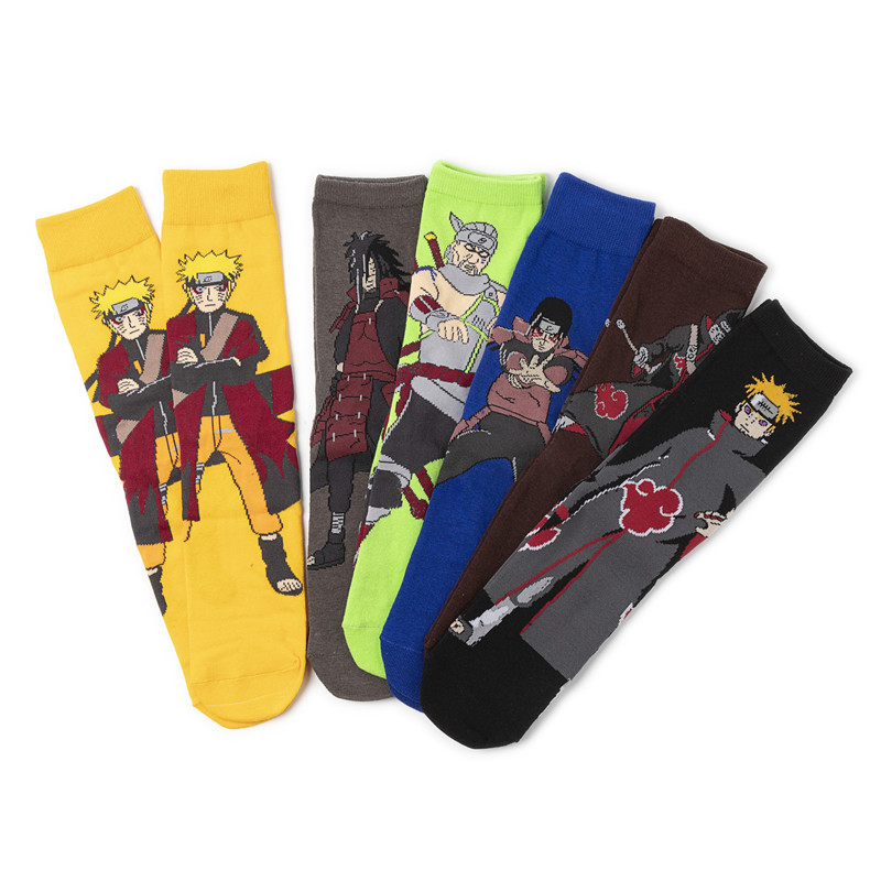 Comic Ninja cotton cartoon socks, cotton men's socks manufacturer, cross-border socks, personalized trendy socks, TV wholesale, anime men's socks Application Scenario