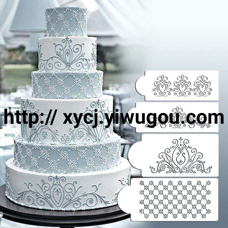 Cake spray print template for decoration Cake template Wedding cake rim embossing template Cake mould
