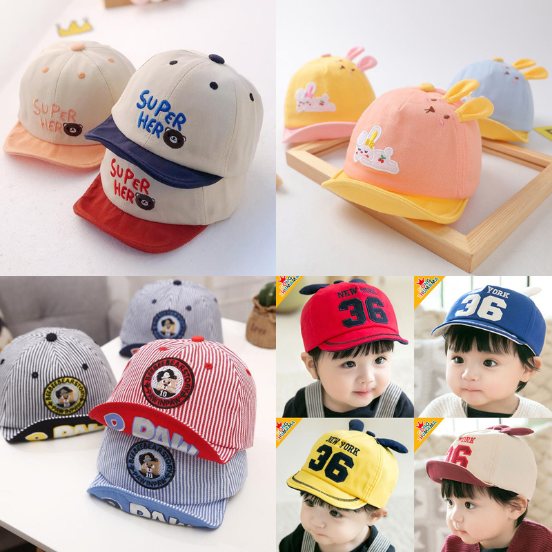 Baby baseball caps for spring and autumn, 1-2 years old, boys and girls, baby sun protection, thin baseball style, summer cute, 6-12 months old details Picture