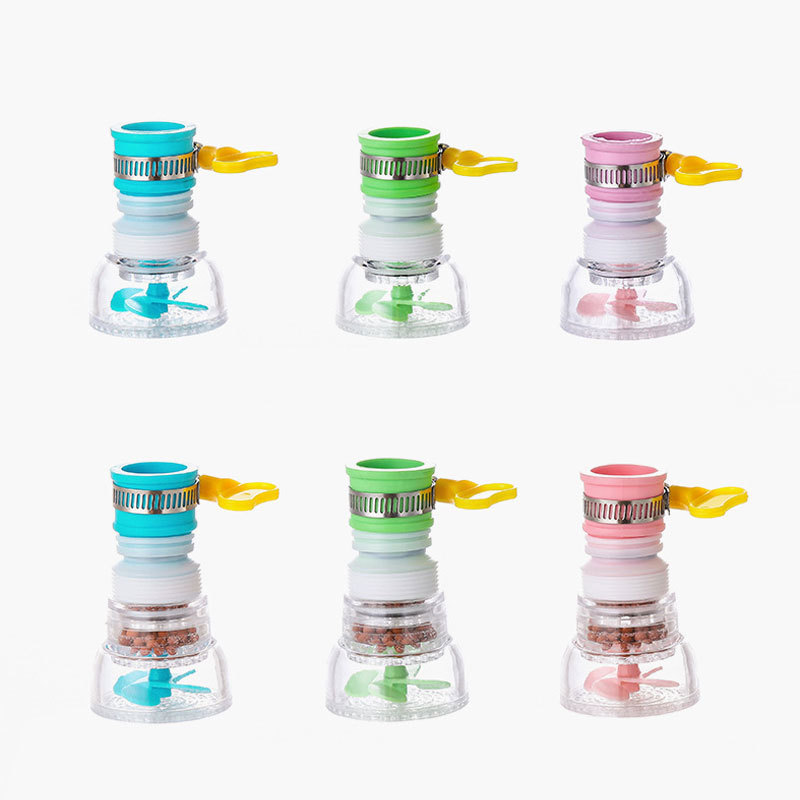 水龙头延伸器防溅水喷嘴过滤花洒伸缩头厨房旋转沥水器滤水净水器