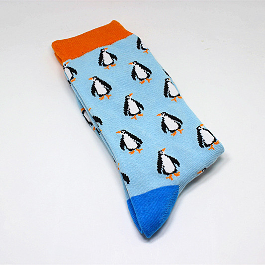 New cartoon cross-border source multi-logo mid-calf men's socks for export, multi-pattern personalized and trendy men's socks wholesale, common cotton socks Item Picture