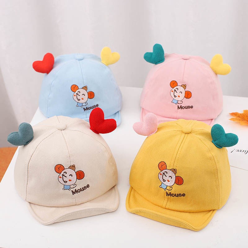 Baby baseball caps for spring and autumn, 1-2 years old, boys and girls, baby sun protection, thin baseball style, summer cute, 6-12 months old Specification image