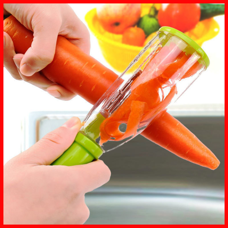 Peeler storage type peeler knife with box storage type stainless steel water fruit and vegetable peeler knife, household multi-functional peeling knife