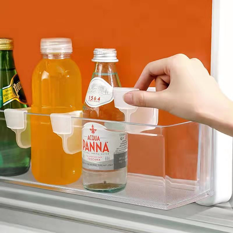 冰箱门分格板创意收纳分类自由组合隔挡板固定扣卡扣式塑料分格夹