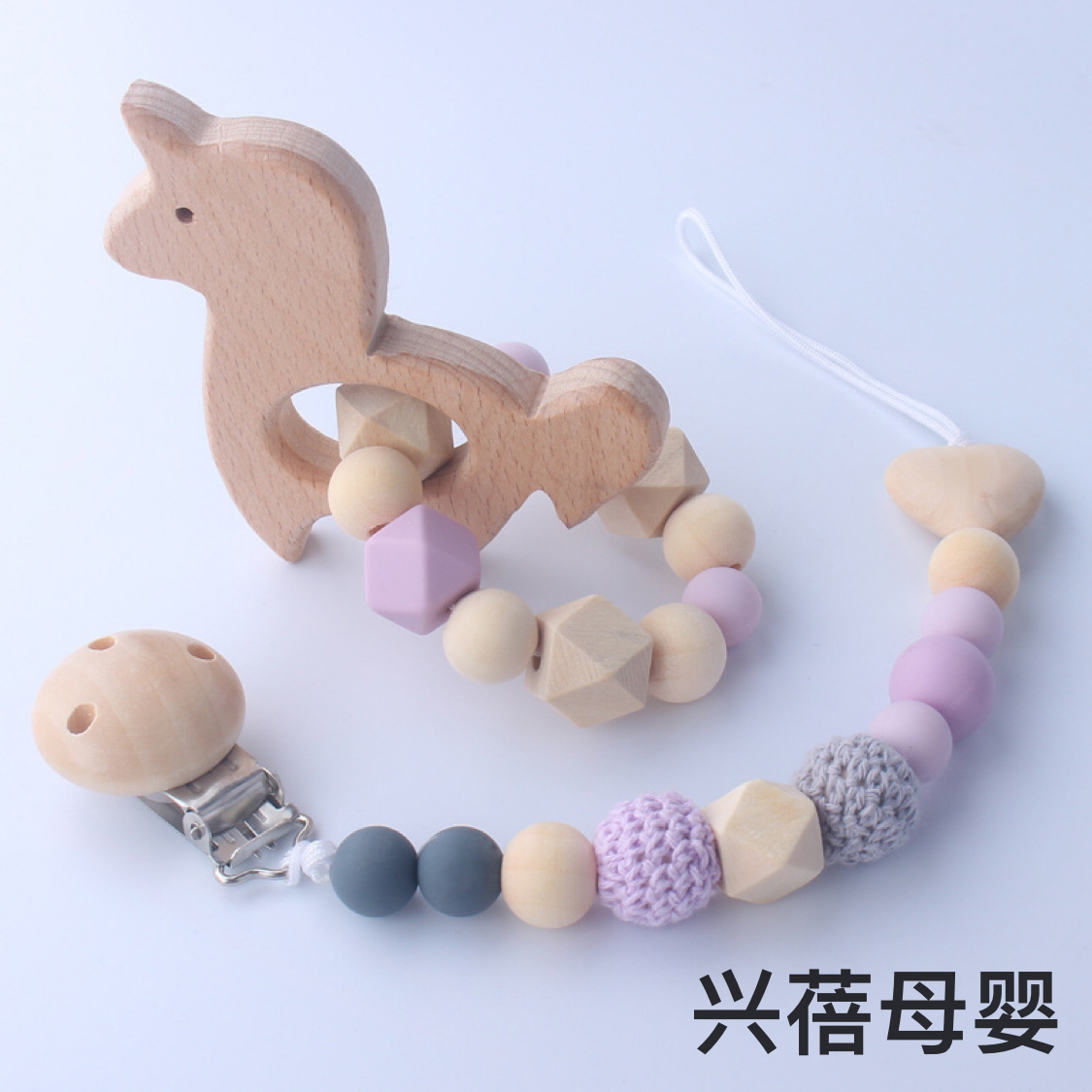 Infant and toddler toys, teething rings, baby silicone pacifier chains Application Scenario