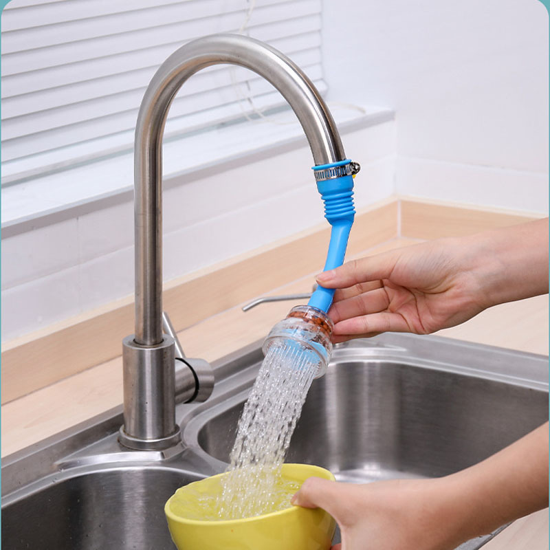 Kitchen faucet anti-splash water spray, household water pipe nozzle, retractable tap water filter, water-saving filter