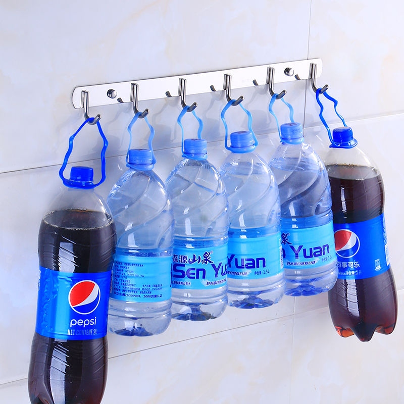 厨房墙上强力挂钩不锈钢粘钩挂衣服钩门后衣帽免打孔