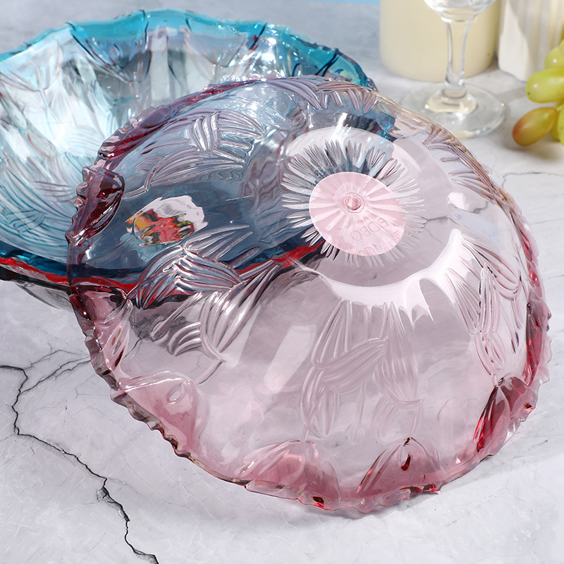 Wholesale European-style round fruit platters and dried fruit platters, household fruit platters, snack platters, office light luxury dried fruit platters Specification image