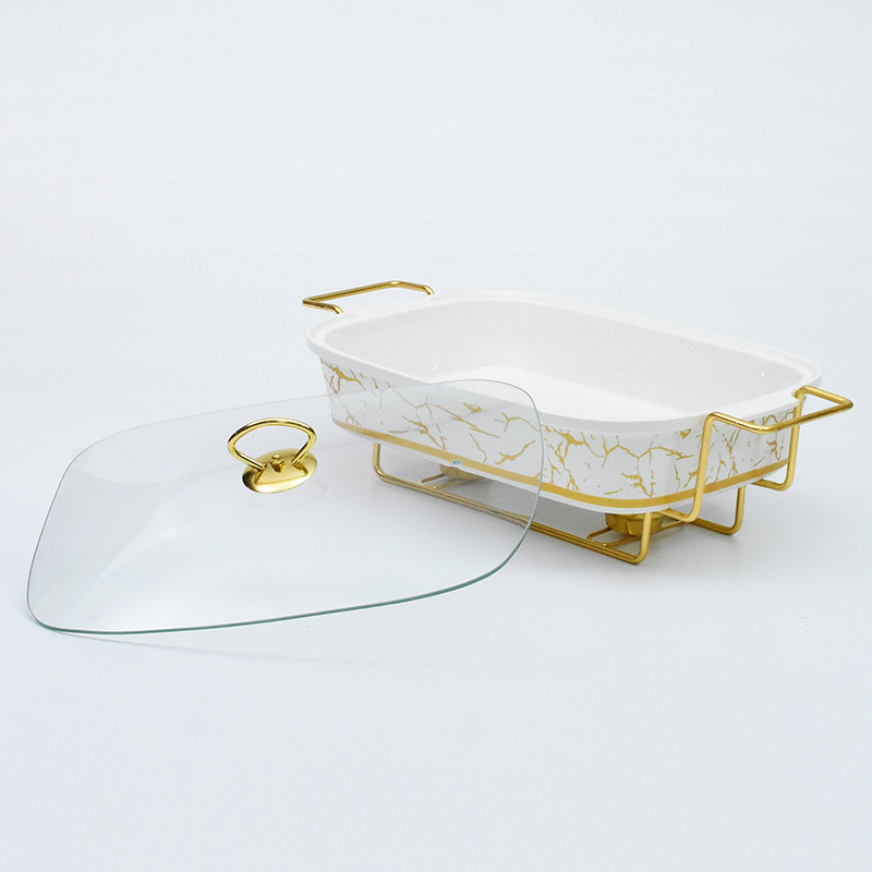 Cross-border supply ceramic alcohol stove, restaurant food heating container, square alcohol hot pot ceramic buffet stove, self-service fast food stove, alcohol hot pot, alcohol stove, restaurant buffet store portable alcohol hot pot stove Application Scenario