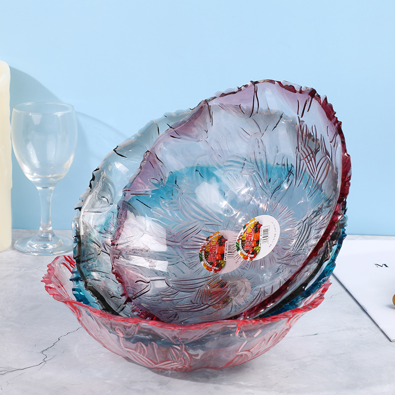 Wholesale European-style round fruit platters and dried fruit platters, household fruit platters, snack platters, office light luxury dried fruit platters details Picture