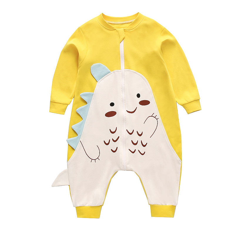 Baby Spring And Autumn Cute Onesie Thin Spring And Summer Sleeping Bag For Boys And Girls 12-3 Years Old Baby Spring Cotton Pajamas Item Picture