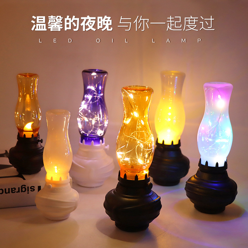 New Amazon LED small kerosene lamp details Picture