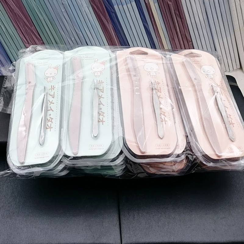 H1636 Eyebrow Trimmer + Eyebrow pliers Beginner's safe eyebrow scraper, Makeup artist's special eyebrow shaving tool Specification image