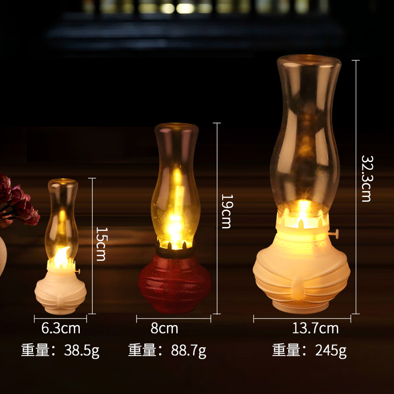 New Amazon LED small kerosene lamp Specification image