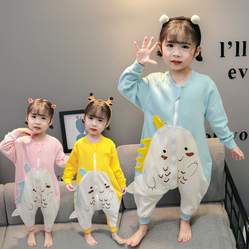 Baby Spring And Autumn Cute Onesie Thin Spring And Summer Sleeping Bag For Boys And Girls 12-3 Years Old Baby Spring Cotton Pajamas details Picture