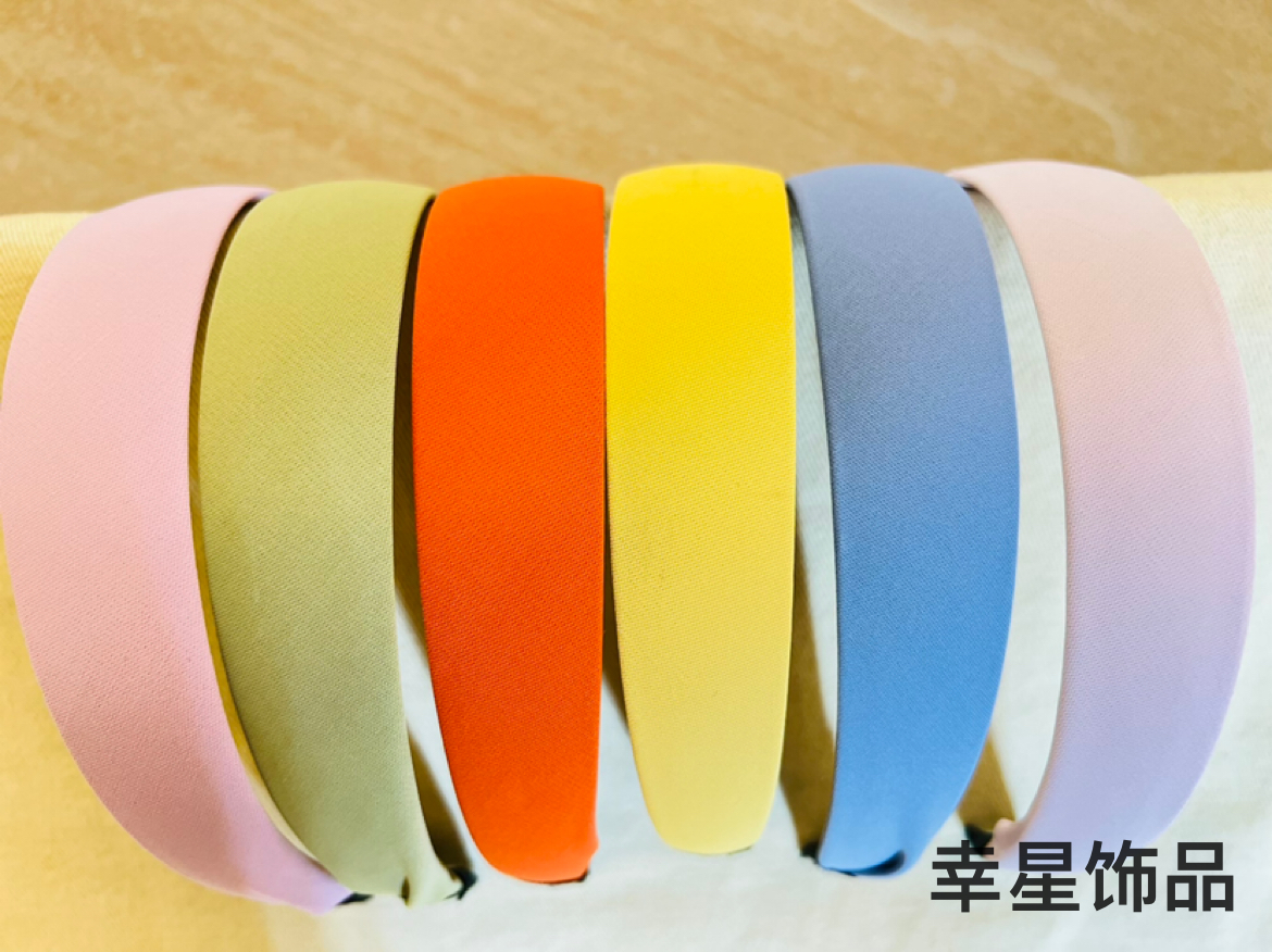 Yong Ai Jiu Ai simple solid color hair band, women's broken hair, Hong Kong-style wide edge color hair clip, retro style headband hair accessory