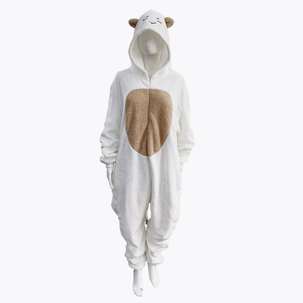 Custom Cartoon One-Piece Pajamas Home Pajamas Cute Animal Pajamas Winter Thick Warm Pajamas Specification drawing