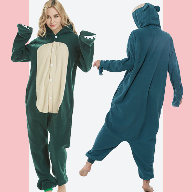 Manufacturers Direct Sales Of Animal Cartoon One-Piece Pajamas Kabi Animal Fleece Couple Home Clothing Lively And Comfortable Can Be Oem
