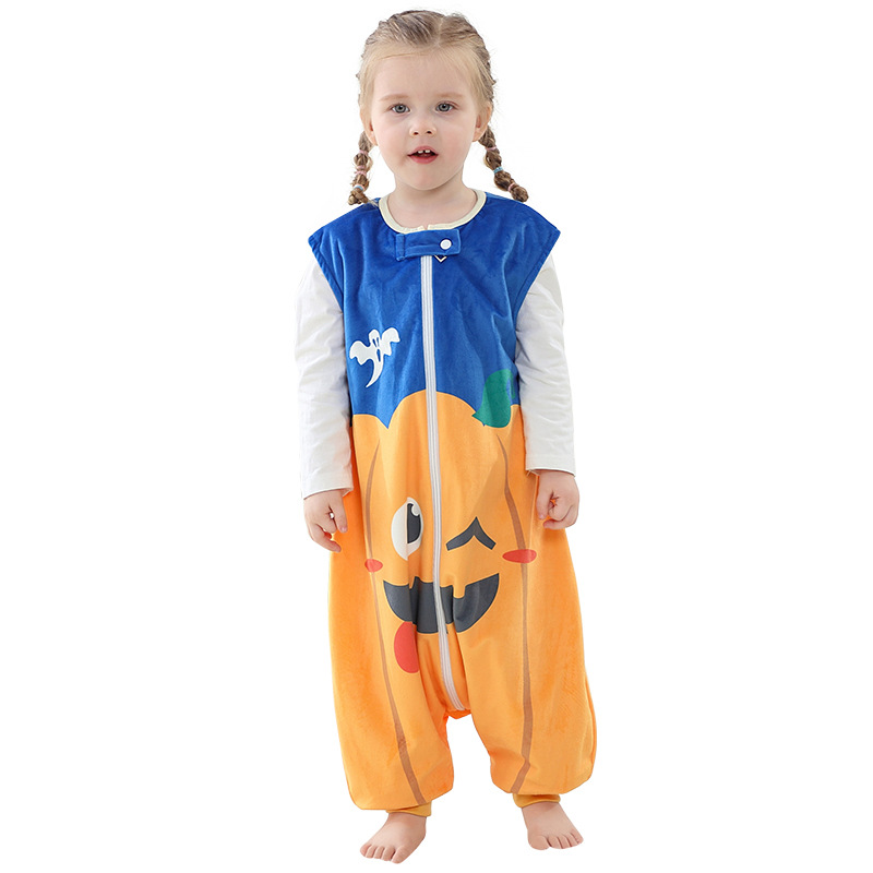 Four Seasons Baby Split Legs Sleeping Bag Cartoon Cute Shape Baby Pajamas Children's Home Wear Item Picture