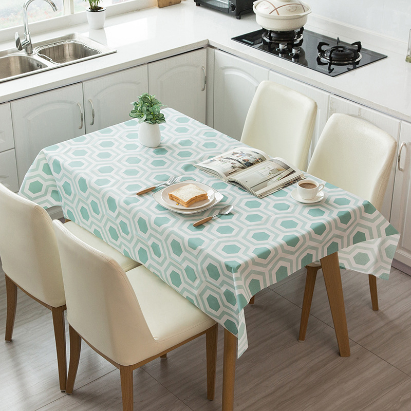 Cross-border e-commerce no-wash Nordic coffee tables, table MATS, mahjong machines, household square tablecloths, solid-color checkered tablecloths, meals