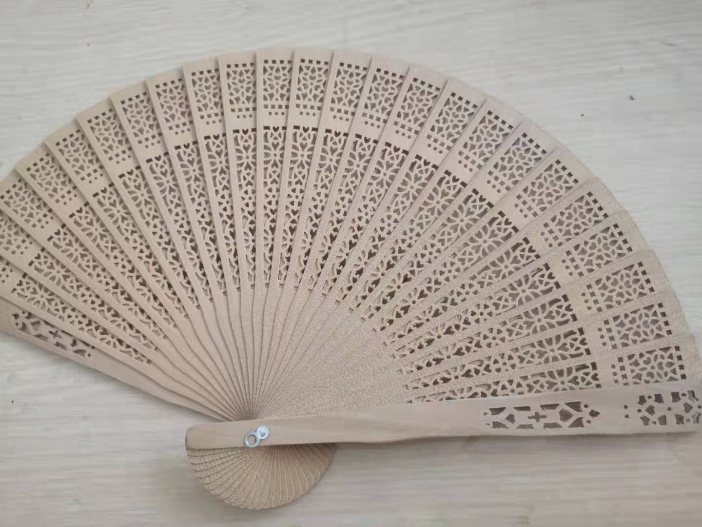Imitation sandalwood fan folding fan characteristic gift fan tourist attractions advertising fan folding fan wood fan