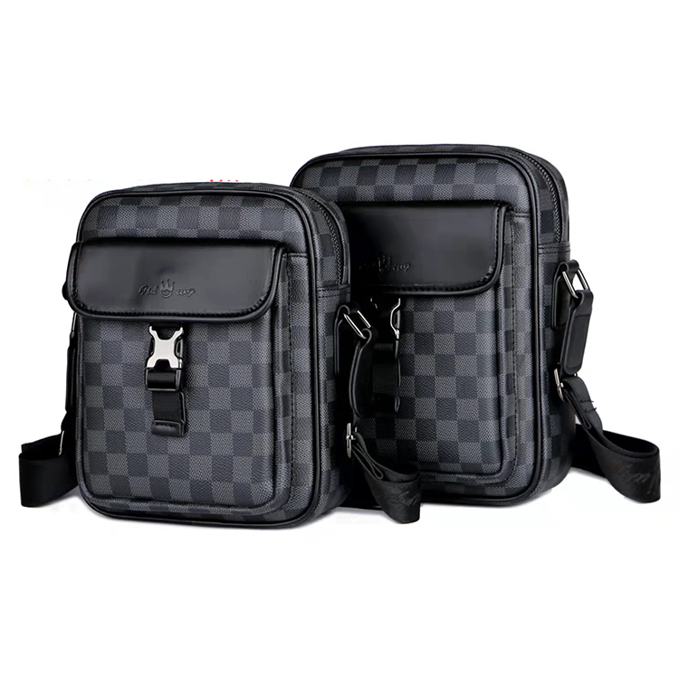 G9388-2 New single-shoulder bag men's leather cross-body bag multi-function bag