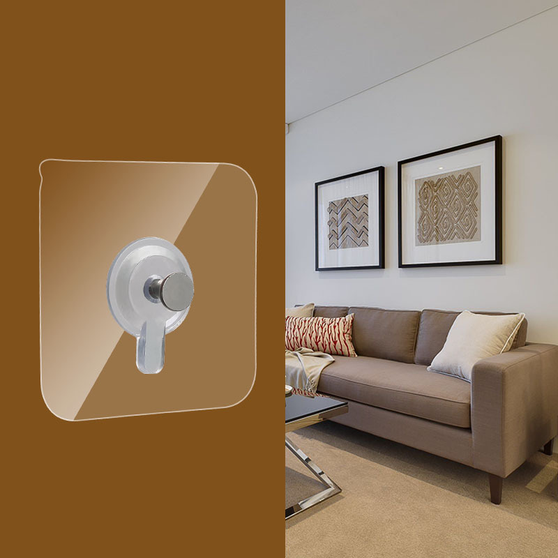 创意家居不锈钢置物架免打孔螺丝钉 相框挂钩螺钉强力粘胶无痕钉详情图2