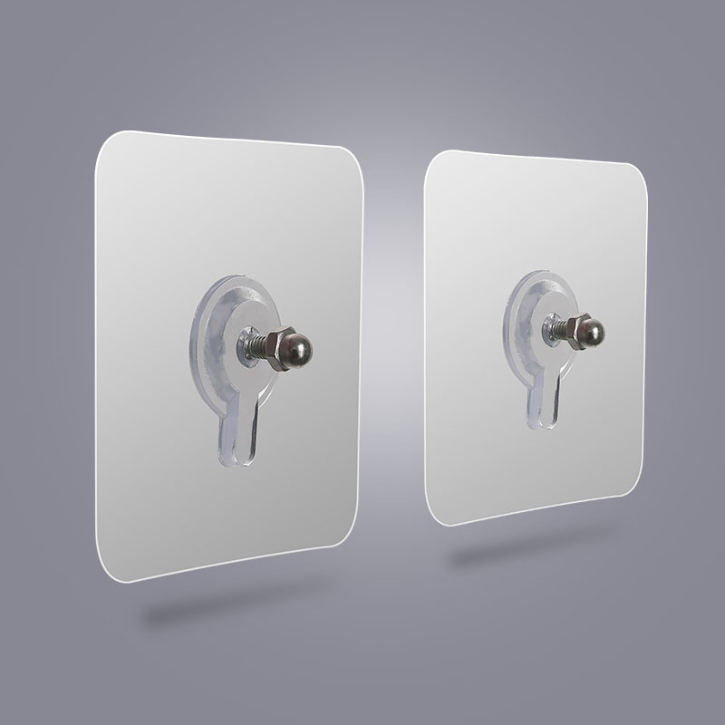 创意家居不锈钢置物架免打孔螺丝钉 相框挂钩螺钉强力粘胶无痕钉详情图3