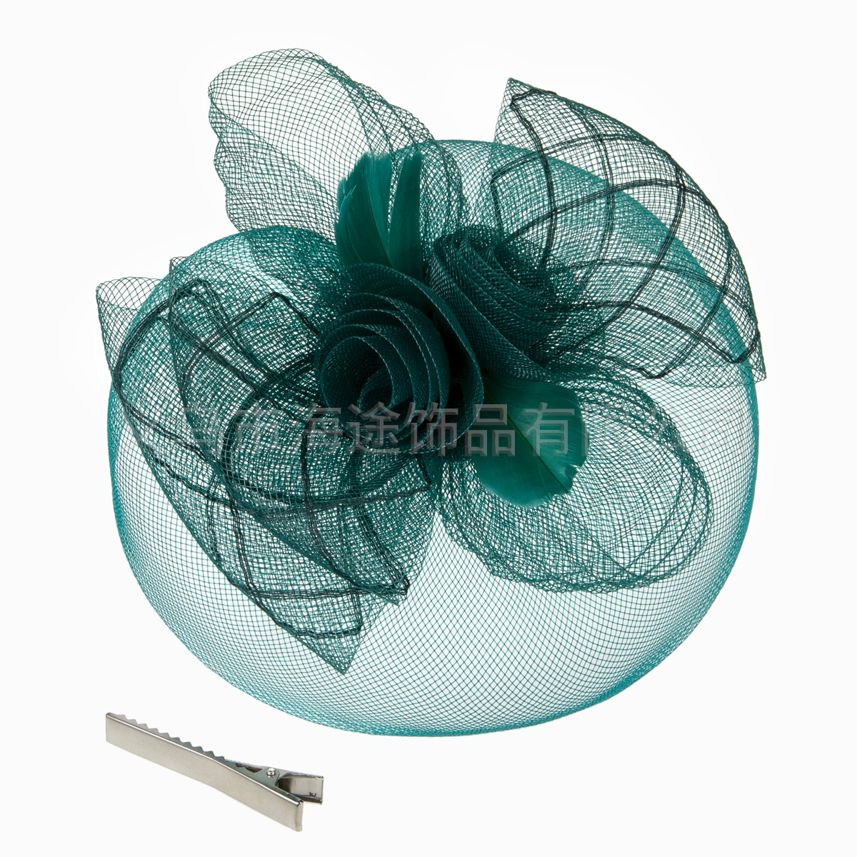 Amazon's new type of tulle pearl flower top hat, retro style wedding styling, headwear, dress and accessory manufacturer Application Scenario