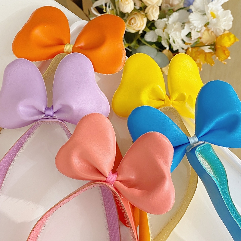 Children's three-dimensional bow hair band, girls' hair clips, little girls' loose hair Velcro, anti-slip headband for baby girls full figure