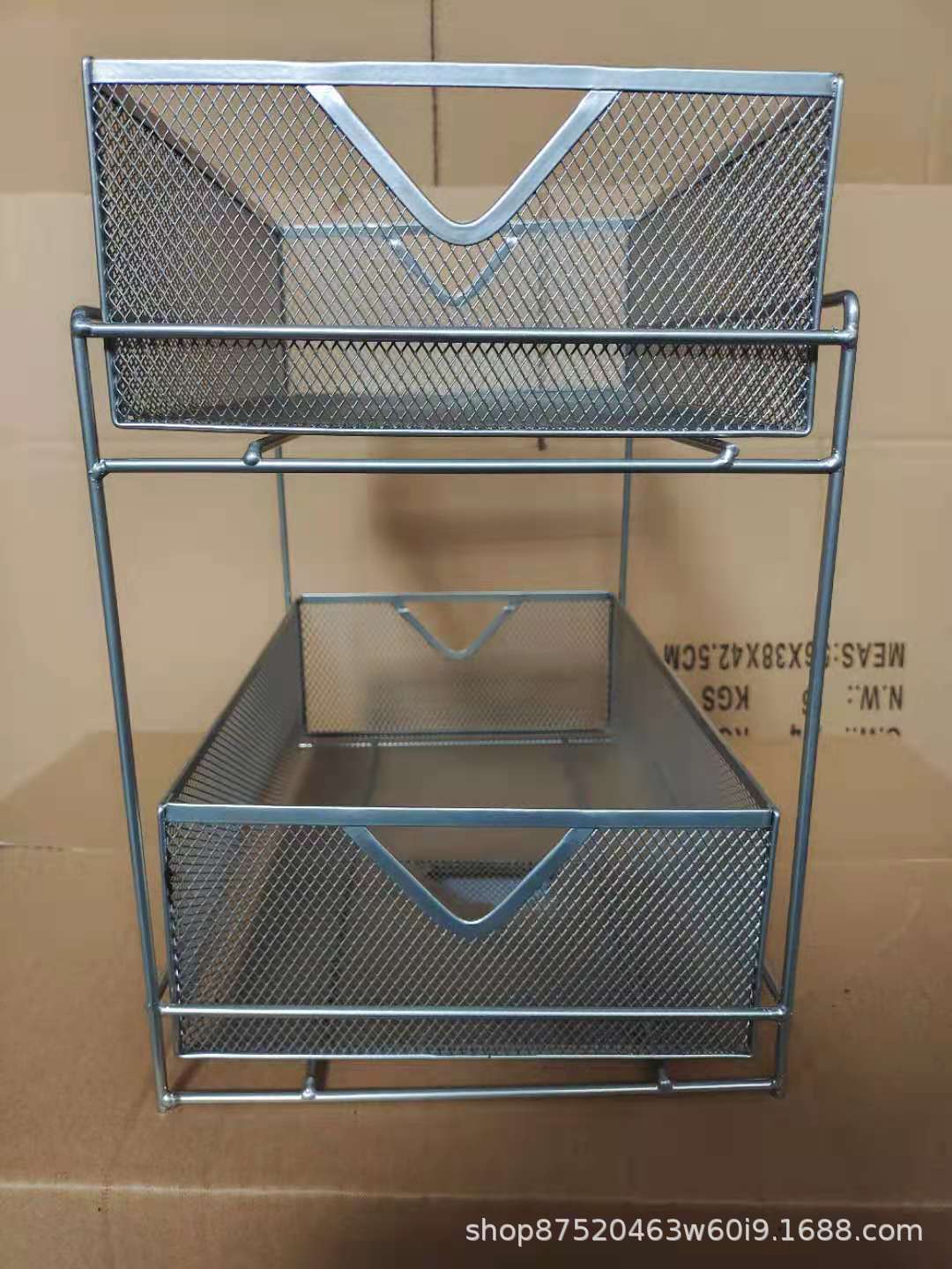 厨房置物架下水槽置物架家用台面调味料瓶罐抽屉式储物篮橱柜分层收纳架