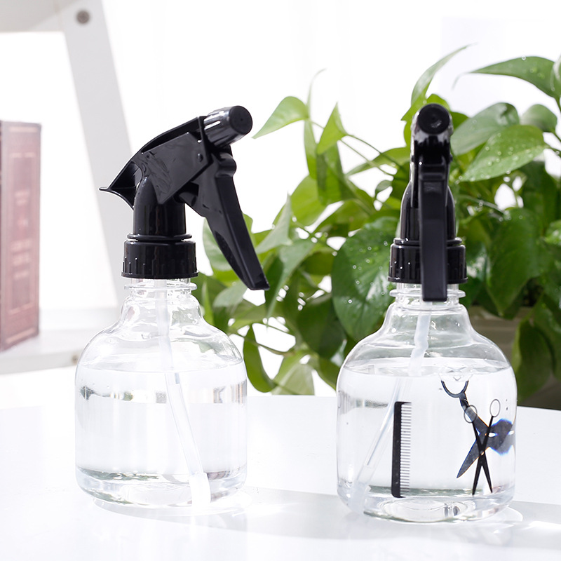 Hairdressing spray scissors, plastic transparent spray bottle 250ml, professional spray bottle for hair salons, ultra-fine sprayer wholesale details Picture