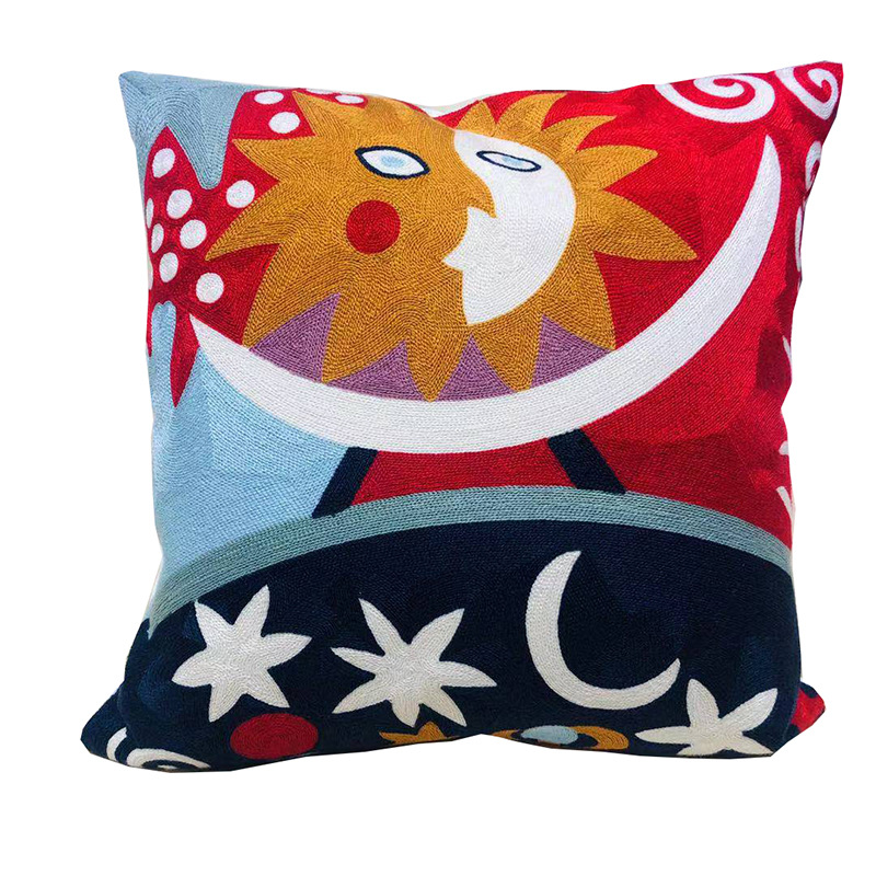 Picasso pillowcase, full-page embroidered abstract art sofa, Amazon cross-border cushion without core Item Picture