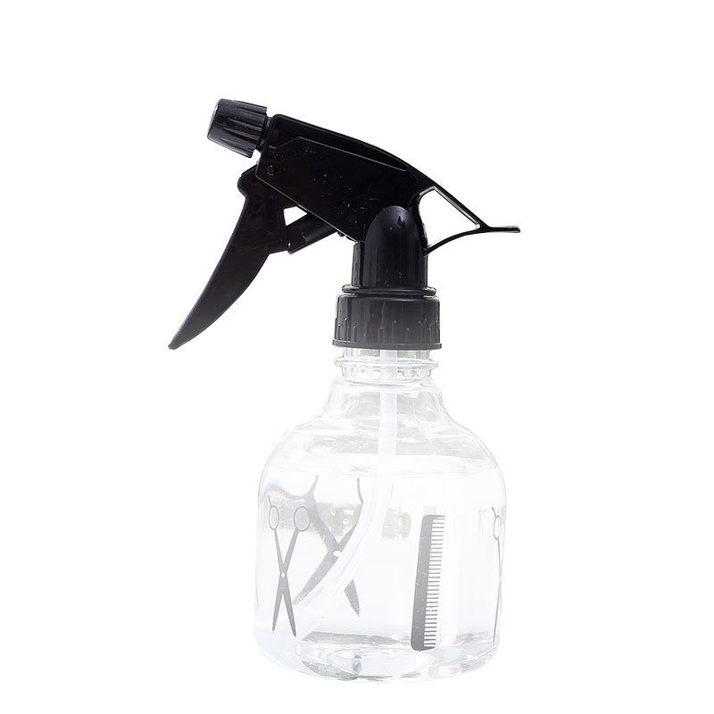 Hairdressing spray scissors, plastic transparent spray bottle 250ml, professional spray bottle for hair salons, ultra-fine sprayer wholesale Item Picture