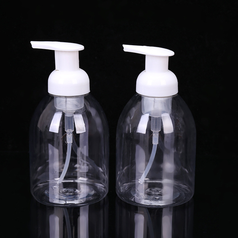现货500ml洗手液瓶PET消毒液洗手瓶 透明按压塑料洗手液瓶 泡沫瓶