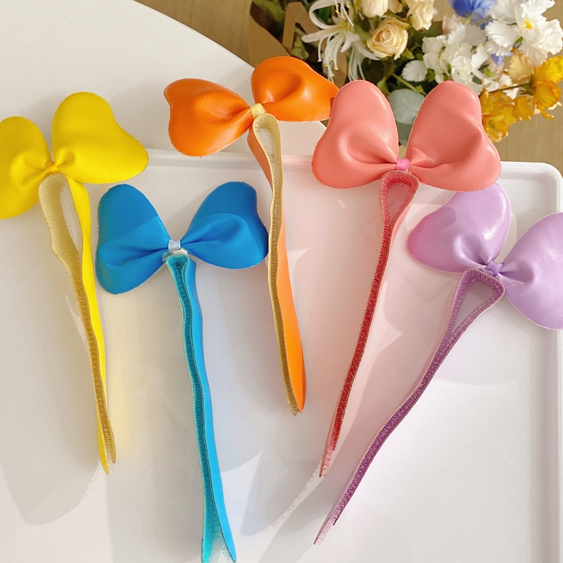 Children's three-dimensional bow hair band, girls' hair clips, little girls' loose hair Velcro, anti-slip headband for baby girls Specification drawing