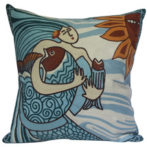 毕加索抽象人物单面刺绣抱枕套沙发靠垫套不含芯可定制