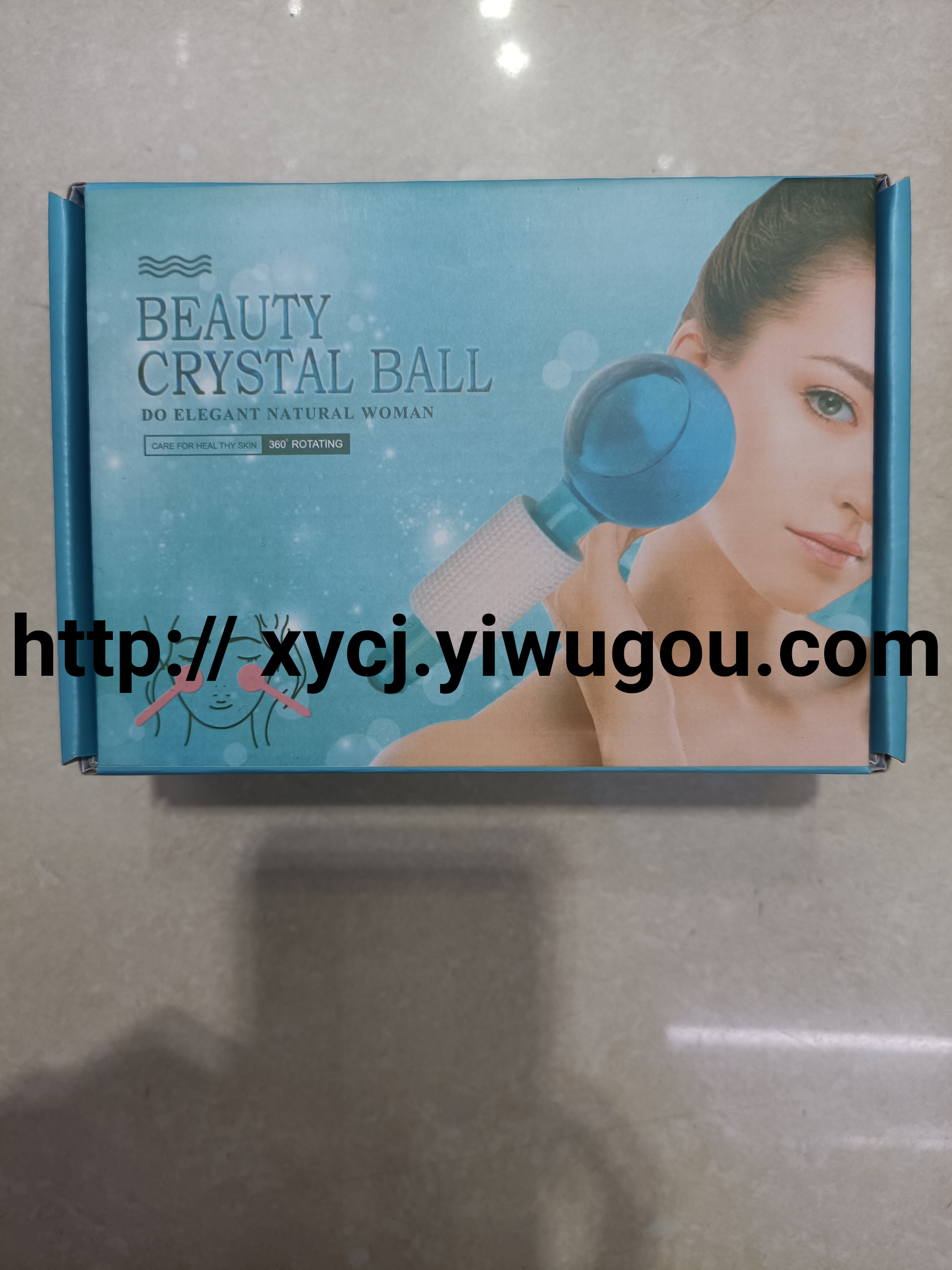 Stock Amazon Beauty Ice Ball powder Crystal Ice Hockey Face Massage Glass beauty ball Ice ball