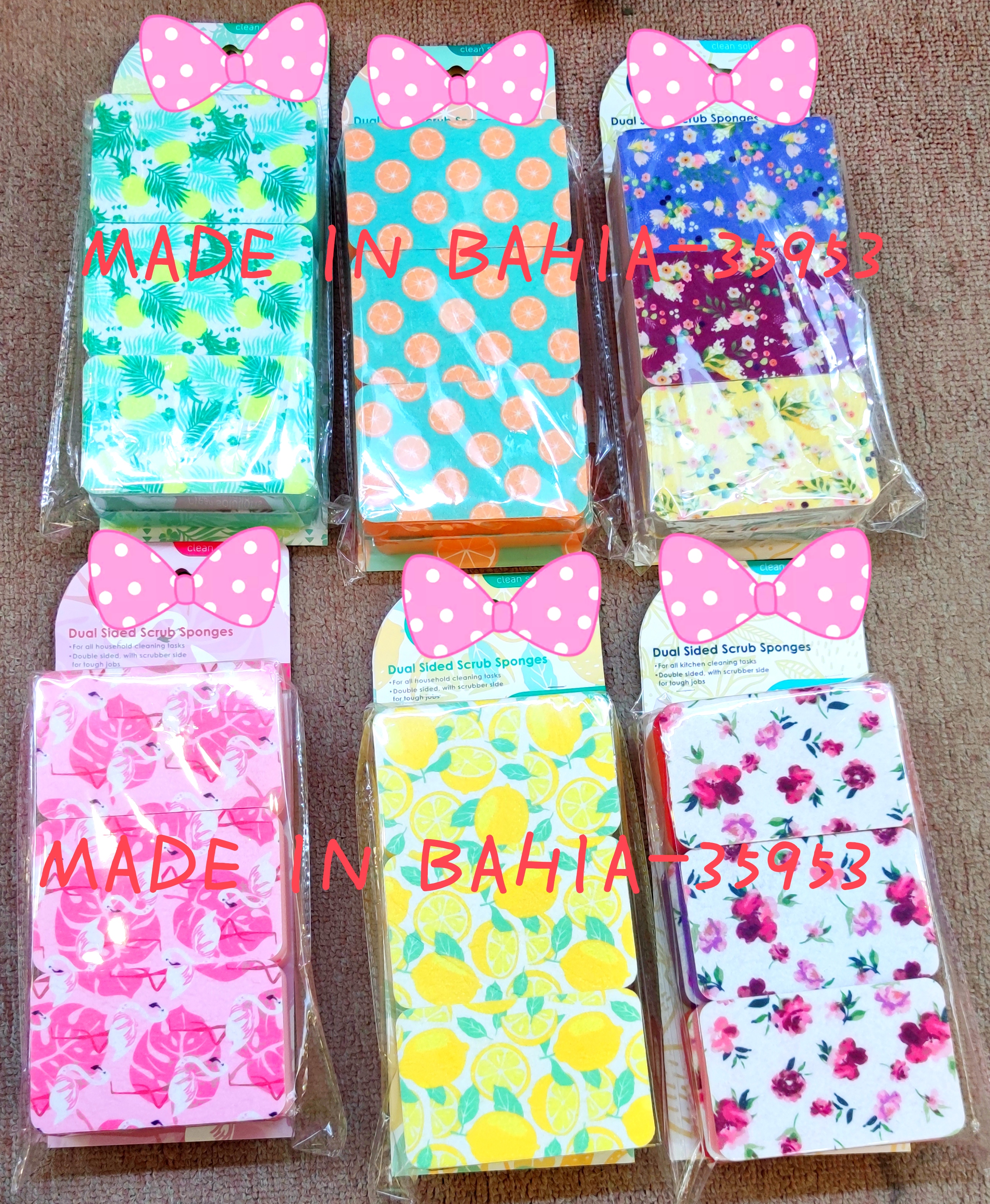 Dishwashing sponges, scouring pads, pot and bowl brushes, sponge blocks, kitchen cleaning supplies, printed dishwashing cloths, custom-made rags Application Scenario