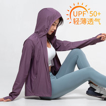2022 New hooded sunscreen coat for women outdoor cycling ice silk Sun-protective clothing Thin summer uv coat for women