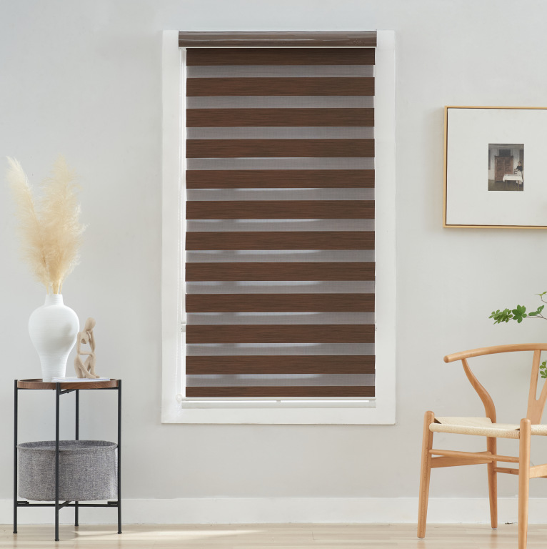 "Factory direct sale" double shade soft gauze curtain new Chinese rolling curtain living room bathroom shade lift window shutter Item Picture