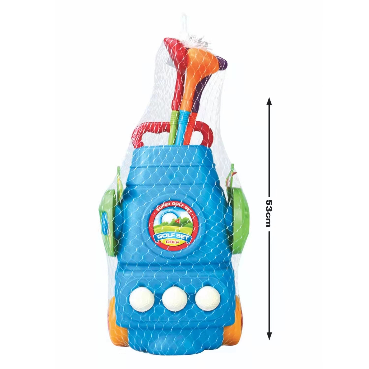 Cross-border children's indoor and outdoor golf club sets, toy cars, parent-child interactive sports game toys full figure