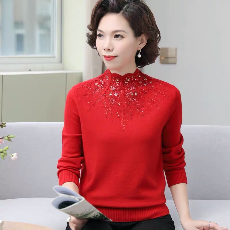 女式羊毛衫实物图