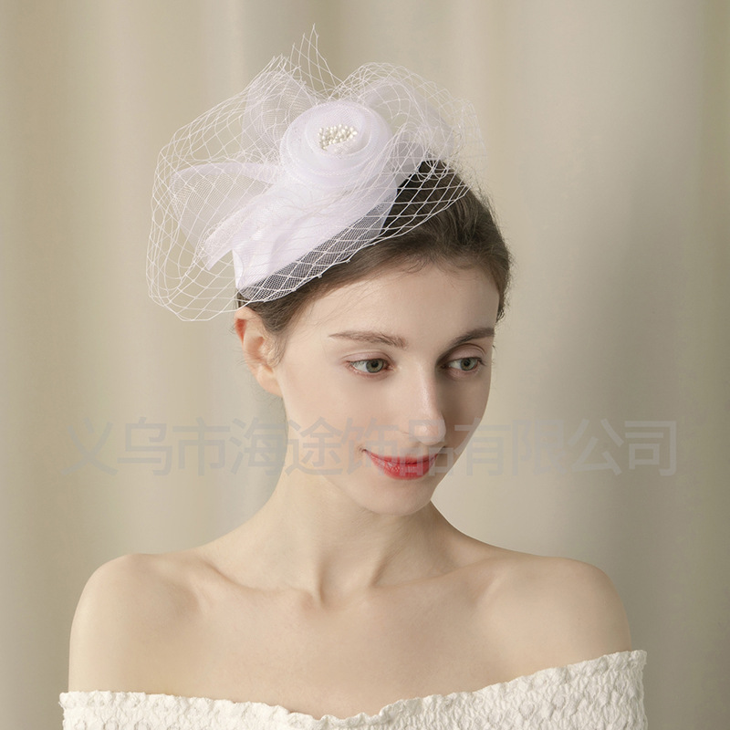 Amazon's new Swan Dance white tulle top hat, elegant dress, cute and versatile hair accessory, top hat for women Application Scenario