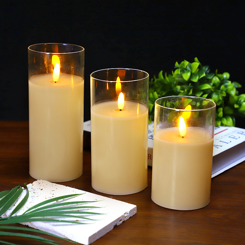 The LED electronic candle lamp glass cup is swaying and shaking Specification image