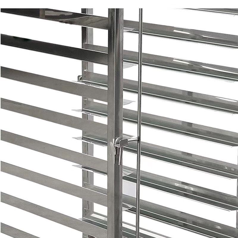 Stainless steel baking tray rack, commercial multi-layer cake tray trolley, baking cake and bread rack with work surface, tray trolley Specification image