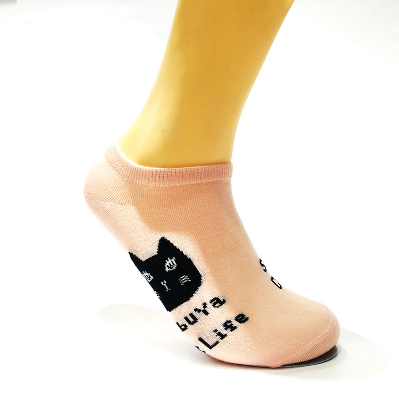 (Buoyancy Style) Cartoon kitten colorful cotton socks Specification image